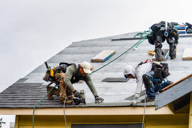 Professional Gutter Installation technician working in Campo, CA